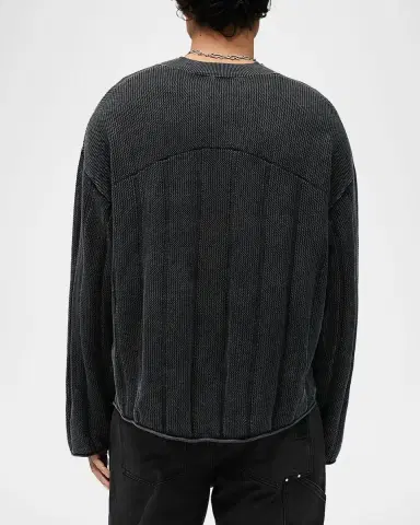 Represent Men's Knitted Varsity Long-Sleeve Jersey Shirt | Thumbnail 3