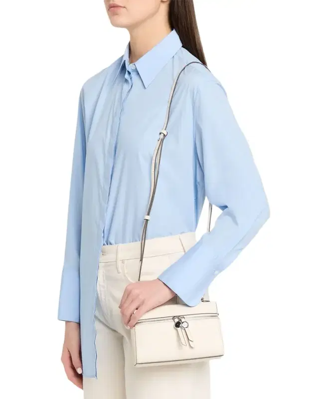 Tory Burch Romy Slim Leather Top-Handle Bag