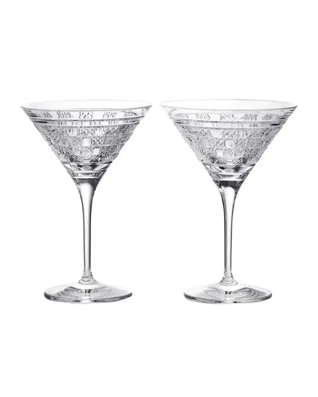 Waterford Crystal Opulence 8.5 oz. Crystal Martini Glasses, Set of 2
