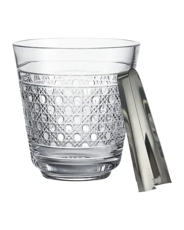 Waterford Crystal Opulence Crystal Ice Bucket and Tongs