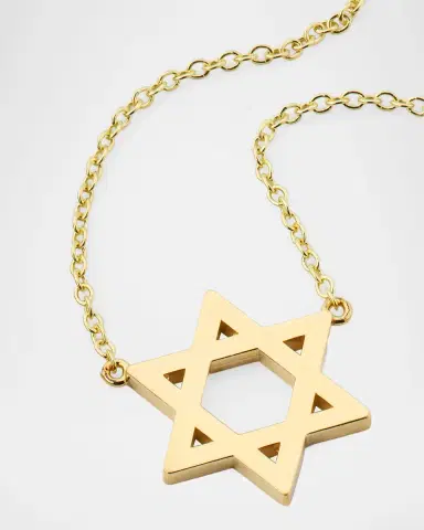 Jennifer Meyer 18K Yellow Gold Star of David Pendant Necklace | Thumbnail 3 Jennifer Meyer 18K Yellow Gold Star of David Pendant Necklace | Thumbnail 3