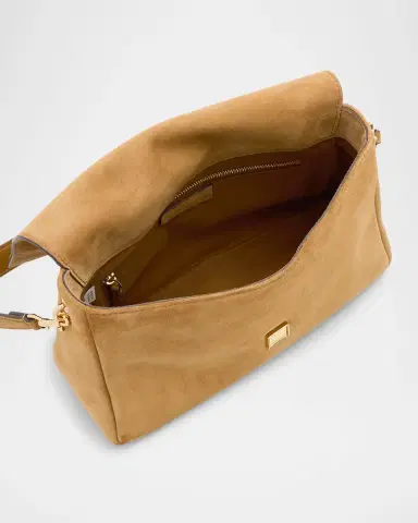 Tory Burch Soft Suede Shoulder Bag | Thumbnail 4 Tory Burch Soft Suede Shoulder Bag | Thumbnail 4