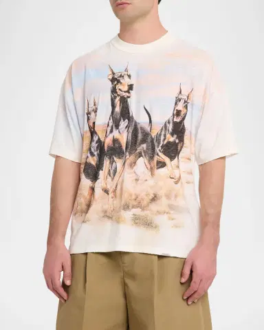 Represent Men's Western Doberman T-Shirt | Thumbnail 4