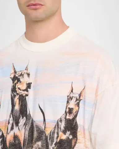 Represent Men's Western Doberman T-Shirt | Thumbnail 5