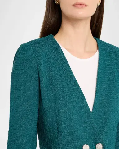 Misook Tailored Double-Breasted Knit Jacket | Thumbnail 5 Misook Tailored Double-Breasted Knit Jacket | Thumbnail 5
