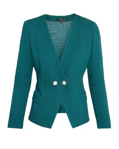 Misook Tailored Double-Breasted Knit Jacket | Thumbnail 1 Misook Tailored Double-Breasted Knit Jacket | Thumbnail 1