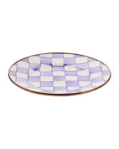 MacKenzie-Childs Violet Check Salad/Dessert Plate | Thumbnail 1