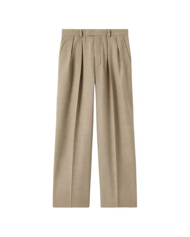 Rodger Pleated Wide-Leg Ankle Trousers