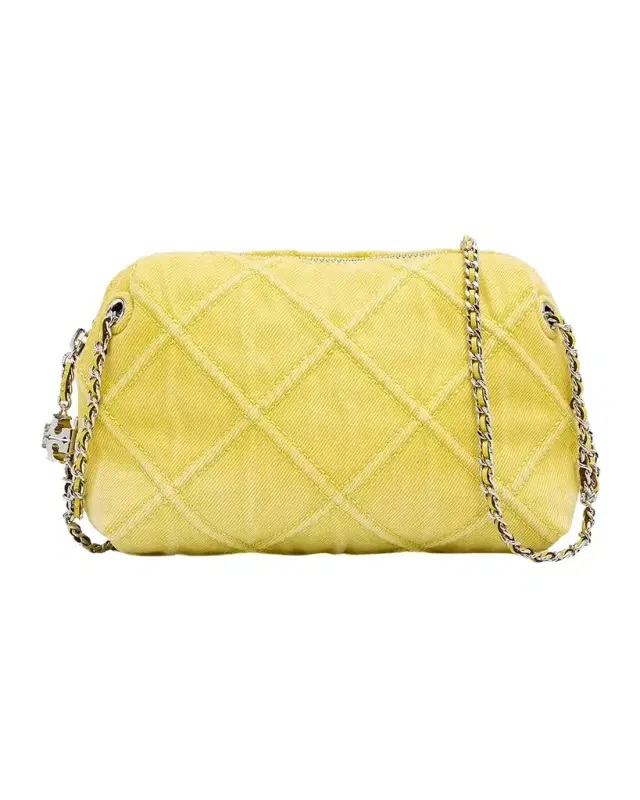 Fleming Quilted Denim Soft Crossbody Bag