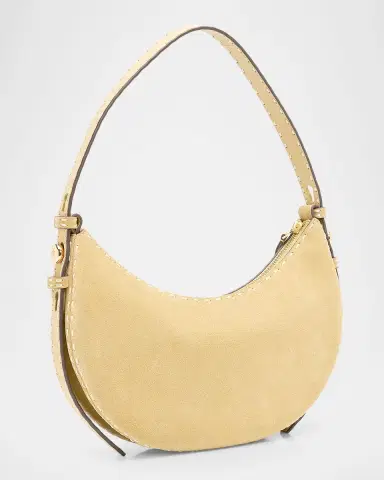 Tory Burch Romy Pick Stitch Suede Shoulder Bag | Thumbnail 3