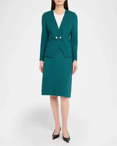 Misook Straight Textured Knit Skirt | Thumbnail 2 Misook Straight Textured Knit Skirt | Thumbnail 2