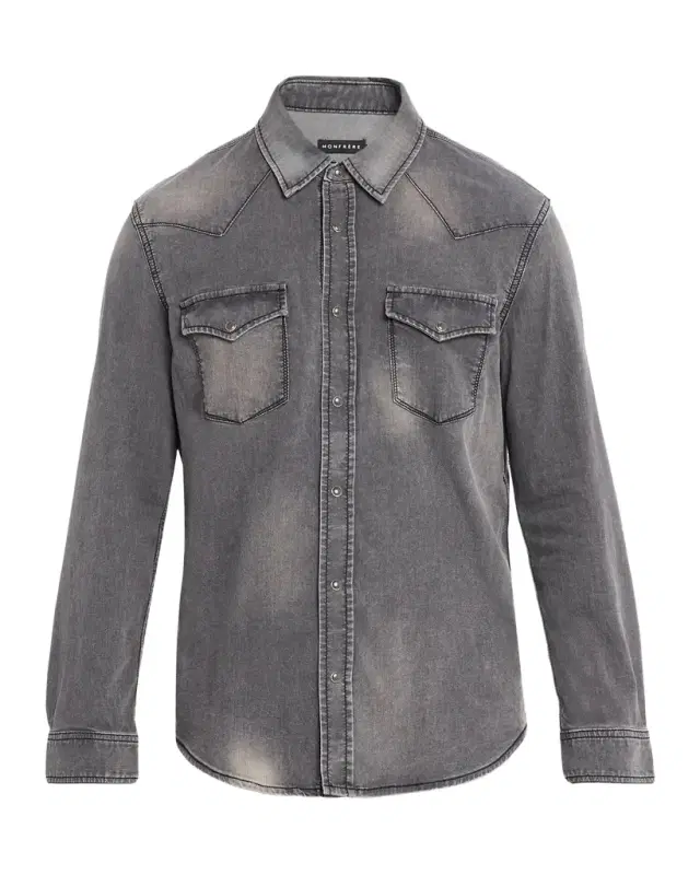 Men 's Eastwood Denim Snap-Button Western Shirt