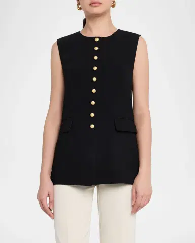 Kobi Halperin Kim Slim Button-Down Vest | Thumbnail 4 Kobi Halperin Kim Slim Button-Down Vest | Thumbnail 4