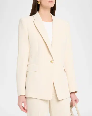 Kobi Halperin Rue Single-Button Crepe Jacket | Thumbnail 3