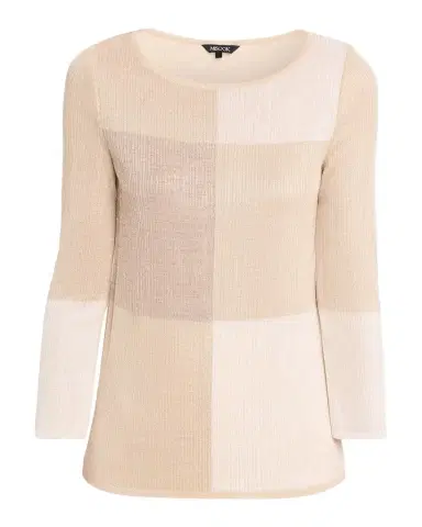 Misook Colorblock Shimmer Knit Tunic | Thumbnail 1 Misook Colorblock Shimmer Knit Tunic | Thumbnail 1