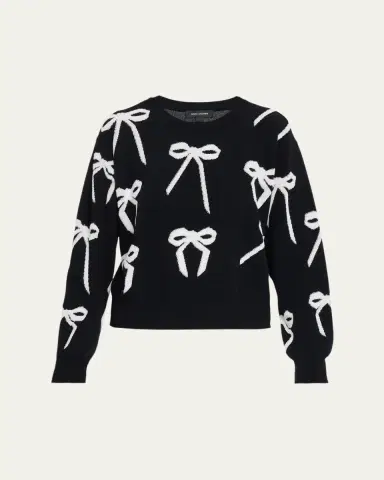 Marc Jacobs Bow Jacquard Crewneck Sweater | Thumbnail 6 Marc Jacobs Bow Jacquard Crewneck Sweater | Thumbnail 6