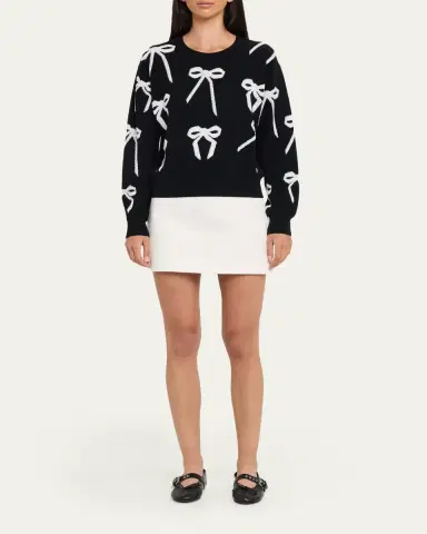 Marc Jacobs Bow Jacquard Crewneck Sweater | Thumbnail 7 Marc Jacobs Bow Jacquard Crewneck Sweater | Thumbnail 7