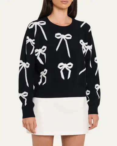 Marc Jacobs Bow Jacquard Crewneck Sweater | Thumbnail 9 Marc Jacobs Bow Jacquard Crewneck Sweater | Thumbnail 9
