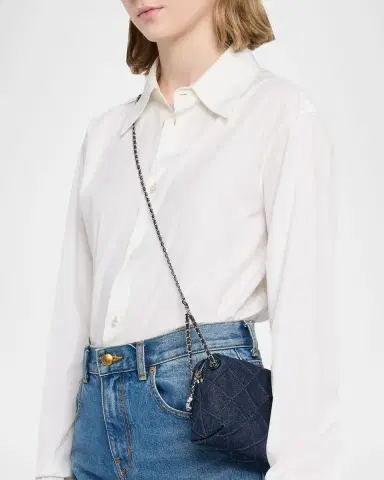 Tory Burch Fleming Quilted Denim Soft Crossbody Bag | Thumbnail 2 Tory Burch Fleming Quilted Denim Soft Crossbody Bag | Thumbnail 2