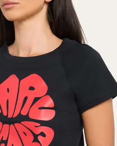 Marc Jacobs Marc Kiss Logo Shrunken T-Shirt | Thumbnail 5 Marc Jacobs Marc Kiss Logo Shrunken T-Shirt | Thumbnail 5