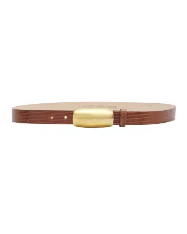 L'Agence x Streets Ahead Marlowe Croc-Embossed Leather Belt | Thumbnail 1 L'Agence x Streets Ahead Marlowe Croc-Embossed Leather Belt | Thumbnail 1