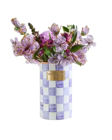 MacKenzie-Childs Violet Check Utensil Holder | Thumbnail 1 MacKenzie-Childs Violet Check Utensil Holder | Thumbnail 1