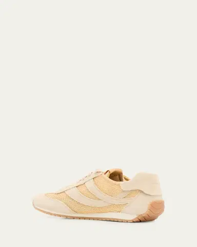 Vince Oasis Raffia and Suede Retro Sneakers | Thumbnail 4 Vince Oasis Raffia and Suede Retro Sneakers | Thumbnail 4