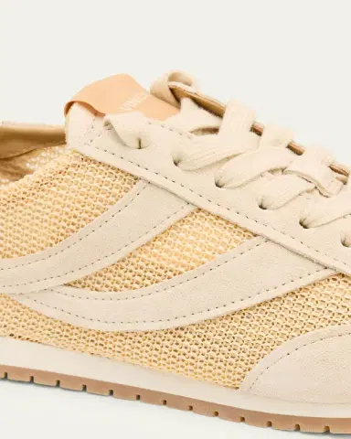 Vince Oasis Raffia and Suede Retro Sneakers | Thumbnail 5 Vince Oasis Raffia and Suede Retro Sneakers | Thumbnail 5