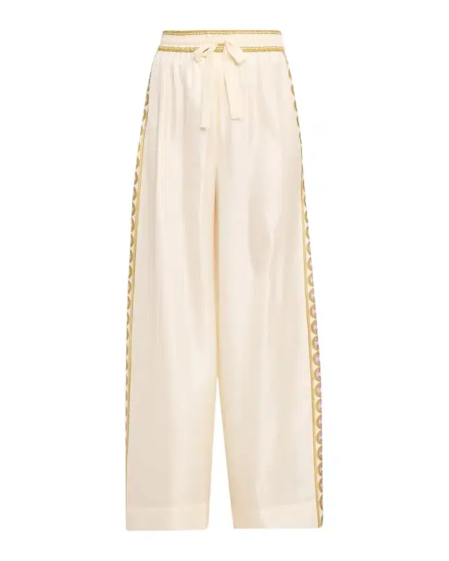 Luna Retro Silk Track Pants