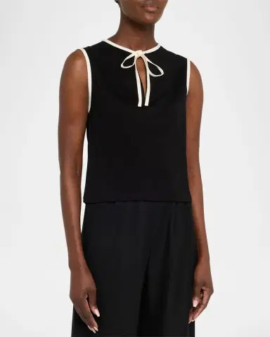 FRAME The Keyhole Tie Tank Top | Thumbnail 3