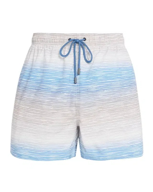 Men 's Cruz Short-Length Horizon Line Swim Trunks