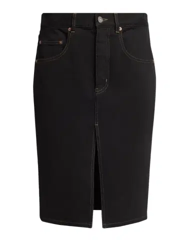 Saint Laurent Baggy Denim Pencil Skirt | Thumbnail 1