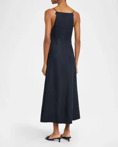 Veronica Beard Georges Linen Midi Dress | Thumbnail 3