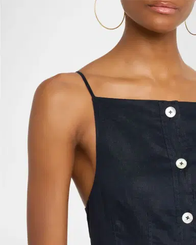 Veronica Beard Georges Linen Midi Dress | Thumbnail 5