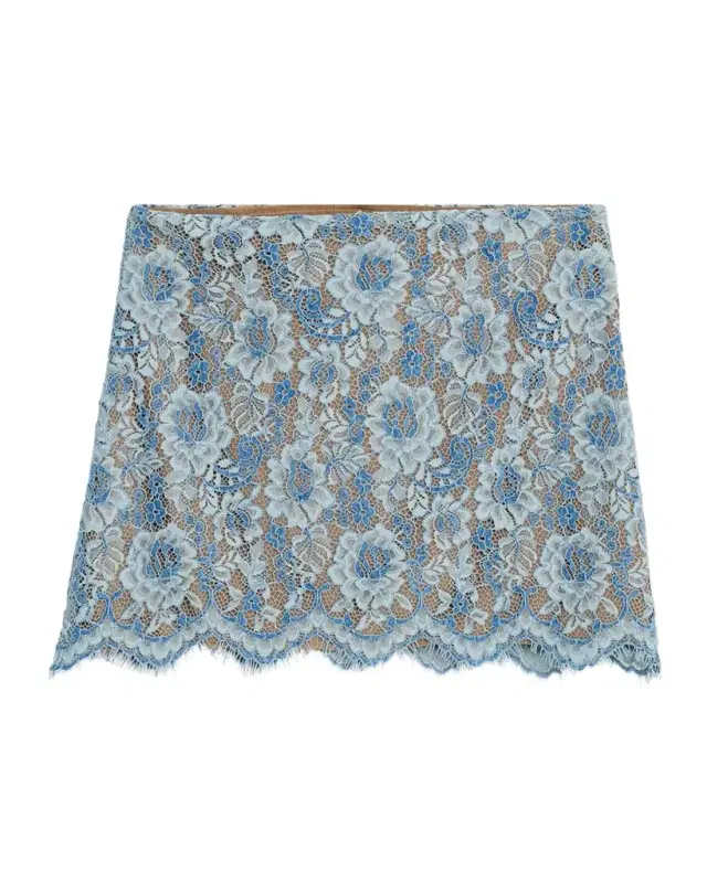 JBQ Adrienne Floral Lace Mini Skirt