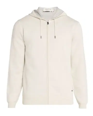 Bugatchi Men's Cotton Knit Full-Zip Hoodie | Thumbnail 1 Bugatchi Men's Cotton Knit Full-Zip Hoodie | Thumbnail 1