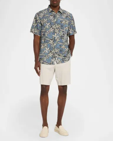 Bugatchi Men's Orson Lyocell Floral Camp Shirt | Thumbnail 2