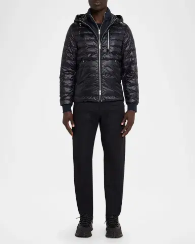 Moose Knuckles Men's Cloud Walker Air Down Hoodie | Thumbnail 2