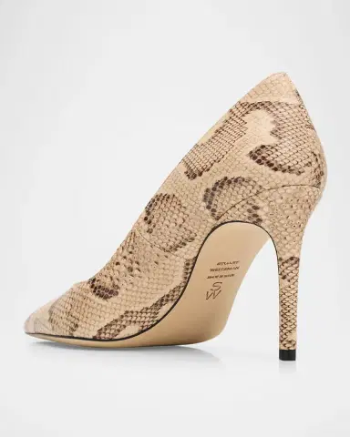 Stuart Weitzman 85mm Stuart Power Snake-Embossed Leather Pumps | Thumbnail 4 Stuart Weitzman 85mm Stuart Power Snake-Embossed Leather Pumps | Thumbnail 4