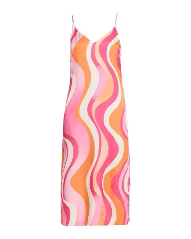 Shannon Satin Midi Dress