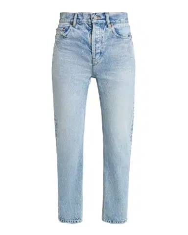 Saint Laurent 90 's High-Rise Cropped Slim Jeans | Thumbnail 1