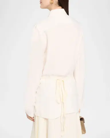 MM6 MAISON MARGIELA Long-Sleeve Drawstring Shirt | Thumbnail 2