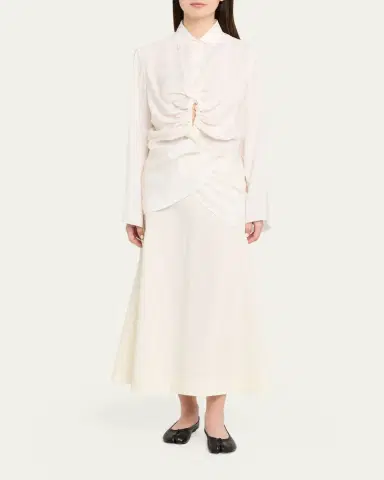 MM6 MAISON MARGIELA Long-Sleeve Drawstring Shirt | Thumbnail 6