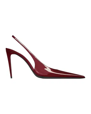Saint Laurent 95mm Vernice Patent Leather Slingback Pumps | Thumbnail 1 Saint Laurent 95mm Vernice Patent Leather Slingback Pumps | Thumbnail 1