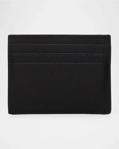 TOM FORD Men's Grain Leather T Line Card Holder | Thumbnail 4 TOM FORD Men's Grain Leather T Line Card Holder | Thumbnail 4