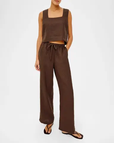 RAILS Akira Linen Crop Top | Thumbnail 2 RAILS Akira Linen Crop Top | Thumbnail 2