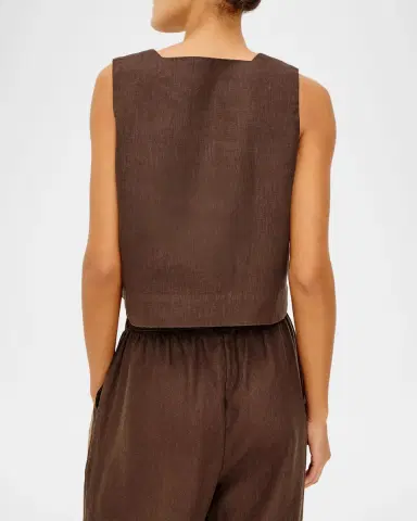 RAILS Akira Linen Crop Top | Thumbnail 3 RAILS Akira Linen Crop Top | Thumbnail 3