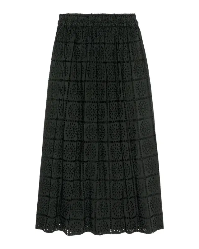 Dax Cotton Eyelet Maxi Skirt