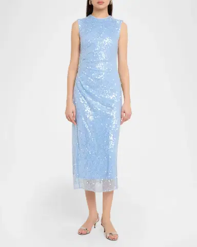 Veronica Beard Kimberly Sequined Midi Dress | Thumbnail 2 Veronica Beard Kimberly Sequined Midi Dress | Thumbnail 2