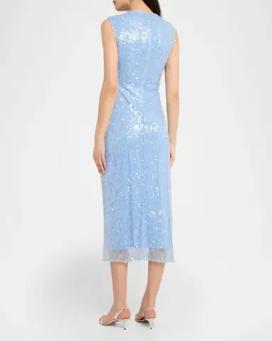 Veronica Beard Kimberly Sequined Midi Dress | Thumbnail 3 Veronica Beard Kimberly Sequined Midi Dress | Thumbnail 3
